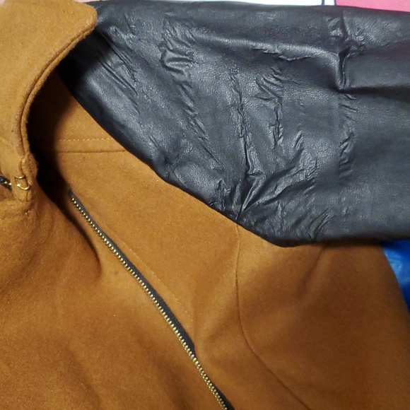 Bebe Brown Wool Trench Coat-Read description. - Picture 12 of 13